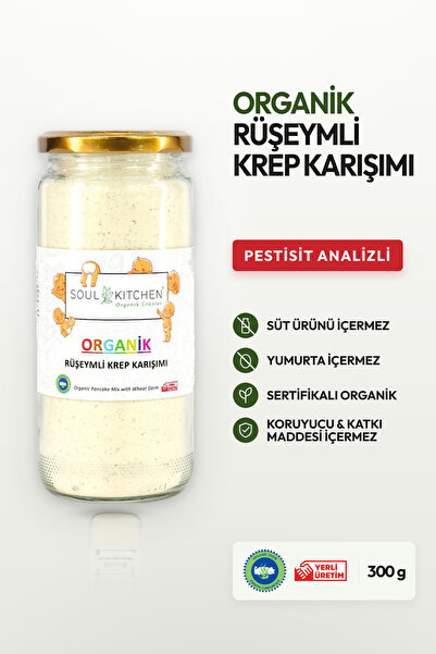 Soul Kitchen Organik Ürünler Organik Sertifikalı Rüşeymli Krep Karışımı Cam K...
