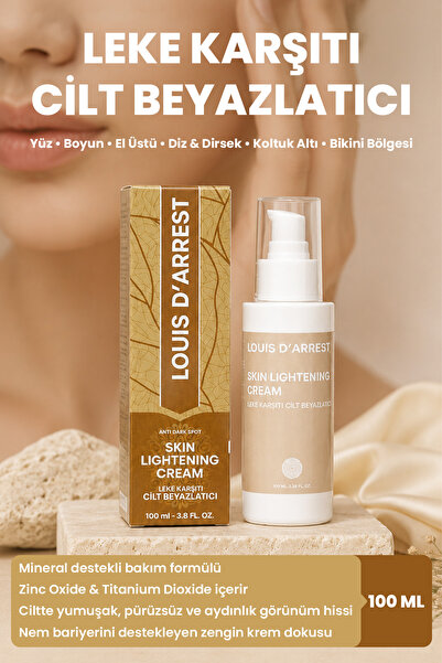 Louis DArrest Leke Karşıtı Cilt Beyazlatıcı ve Aydınlatıcı Bakım Kremi 100 ML