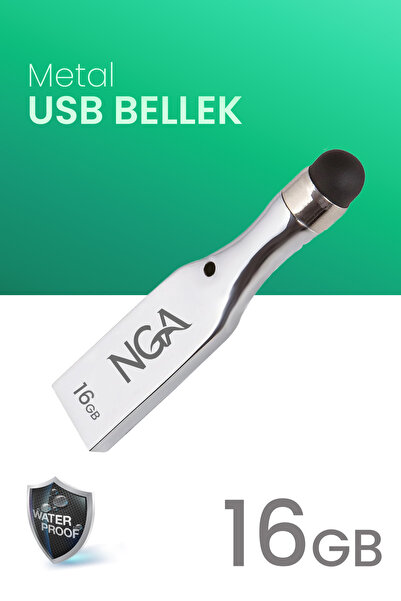 NGA 16 GB Usb Bellek Metal Gövde Güvenli USB Memory - Flash Drive