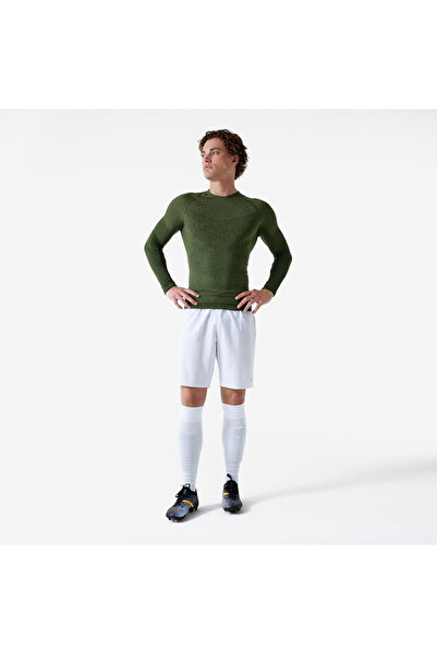 Decathlon Kipsta Futbol Uzun Kollu Termal İçlik - Haki - Keepdry