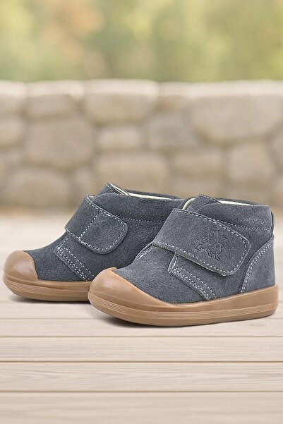 Rakerplus Yoohoo Genuine Leather Smoked Velcro Unisex Baby Boots