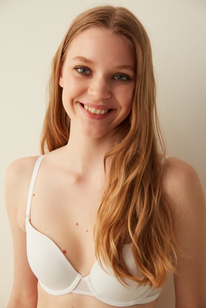 Penti Light White Underwire Unpadded Bra