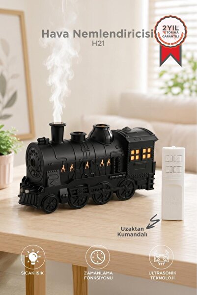 Torima Hava Nemlendiricisi Led Işıklı Aroma Difüzör Tren Tasarım Ultrasonik 3...