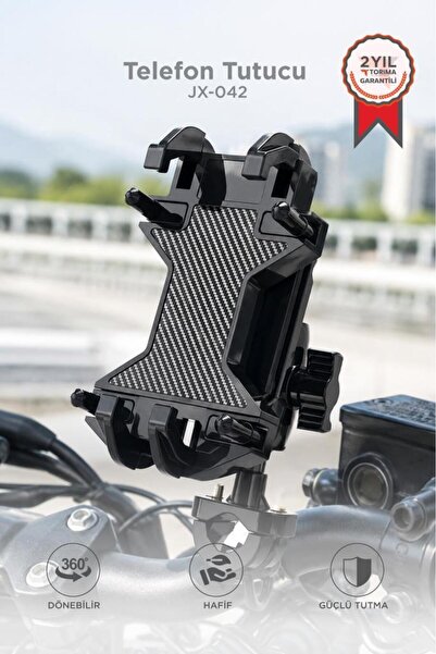 Torima Telefon Tutucu Motorbisiklet Bisiklet Oto Aksesuarları JX042 Siyah