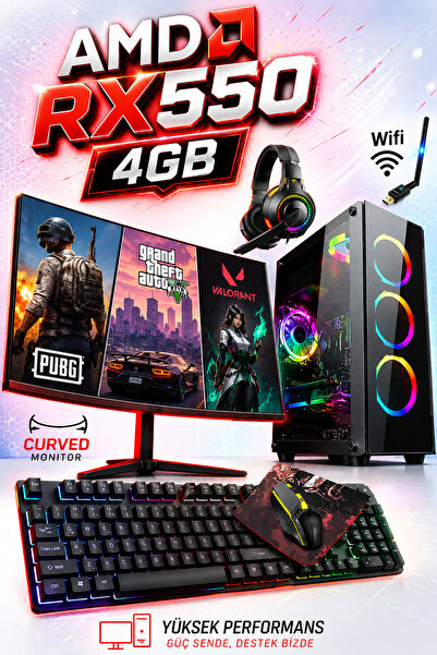 Dmc N35x Windows 11 Ryzen 5 5500,32GB DDR4,500GB HDD,256GB SSD,4GB RX550,24"O...