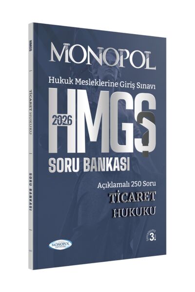 Monopol Yayınları HMGS Ticaret Hukuku Soru Bankası 3. Baskı