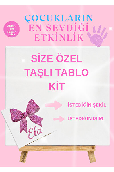 seminden Kişiye Özel Kendin Yap Elmas Taşlı Kanvas 30×30 Tablo Kit Set | Rhin...
