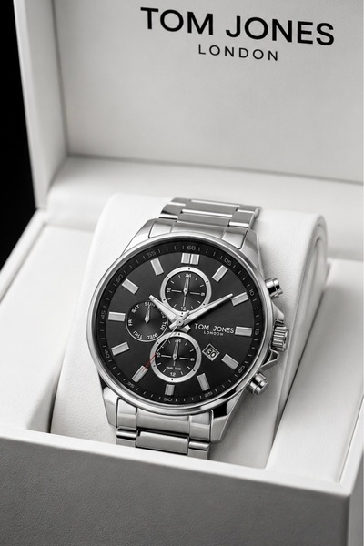 Tom Jones London Men's Wristwatch 3 Atm Waterproof with Steel Bracelet Gift