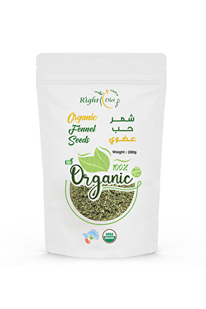 RIGHT DIET بذور الشمر العضوية 200 جرام -