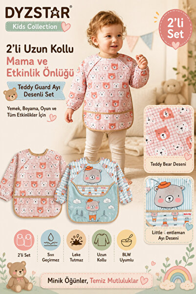 Generic Brand Dyzstar Teddy Guard Bear Patterned Set of 2 Liquid-Proof Long S...