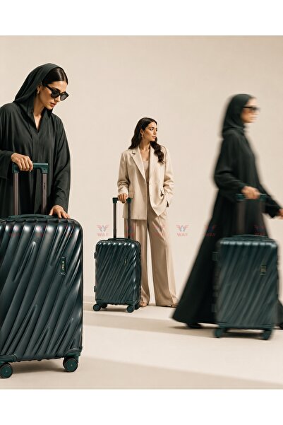 WAF Luggage Set WAVE 3PCS 20/24/28 Inch ABS & Polycarbonate Suitcase Set طقم ...