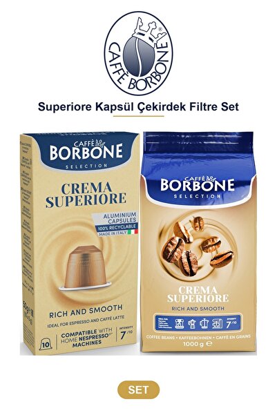 Caffe Borbone مجموعة فلاتر كبسولات القهوة بوربون سوبريوري - متوافقة مع نسبرسو...