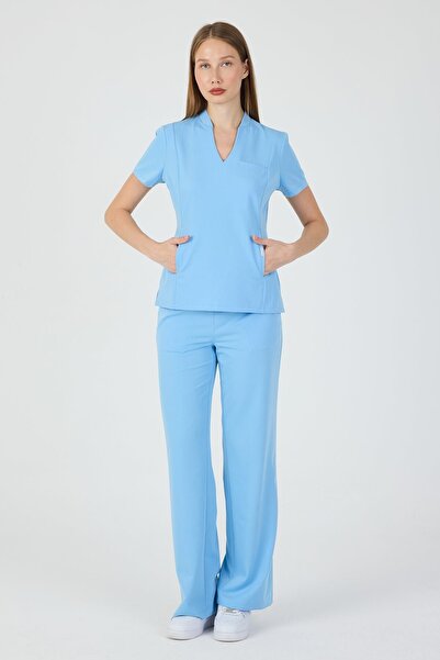Rhow Bloom Alaskan Blue Scrubs Üst