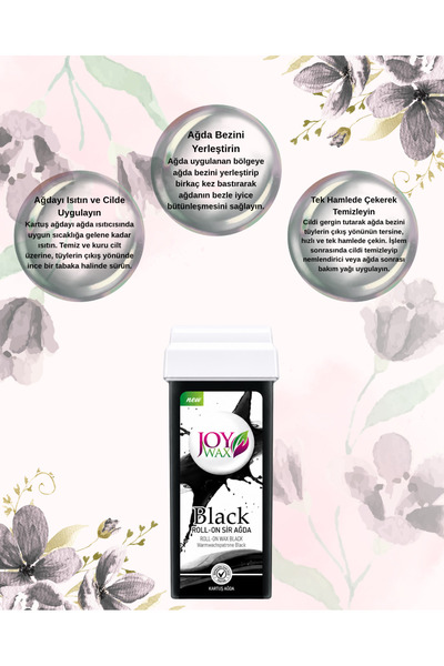JOYWAX Joy Wax Kartuş Agda Black 100ml 2mt Bez