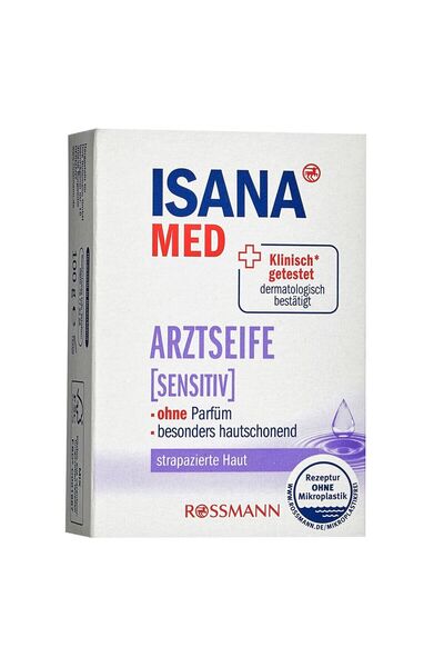 ISANA صابون ميد الصلب 100 جرام خالٍ من العطور للبشرة الحساسة