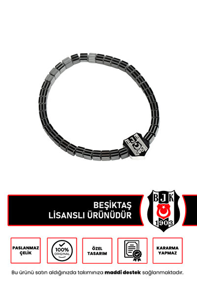 Beşiktaş BEŞİKTAŞ KARE HEMATİT (4 MM) DOĞALTAŞ BİLEKLİK