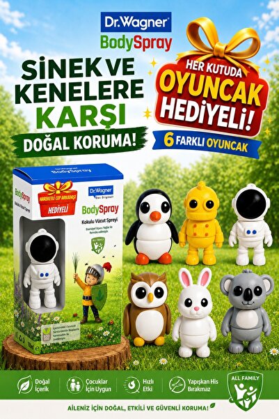 Dr Wagner Sivrisinek Ve Kene Kovucu Sprey, %100 Doğal Yağlardan, Bebek Ve Çoc...