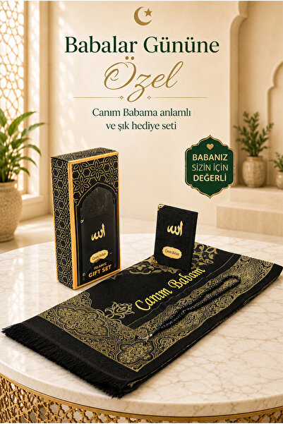 ihvan online Babalar Günü Tesbihli Yasin Kitabı Kişiye Özel İsimli Seccade Se...