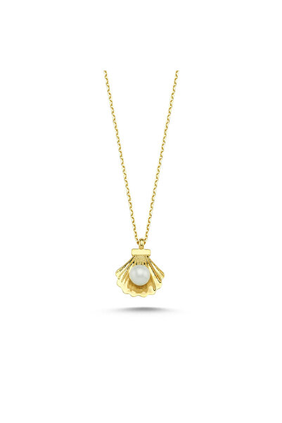 Sembol Gold Altın İstiridye İncili Kolye