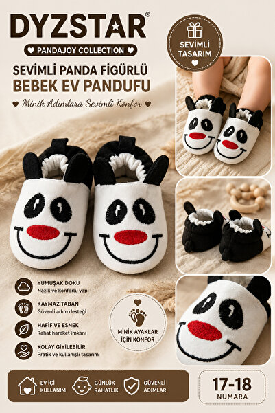 DYZSTAR Pandajoy Cute Panda Figured Soft Textured Non-Slip Sole Baby Home Sli...