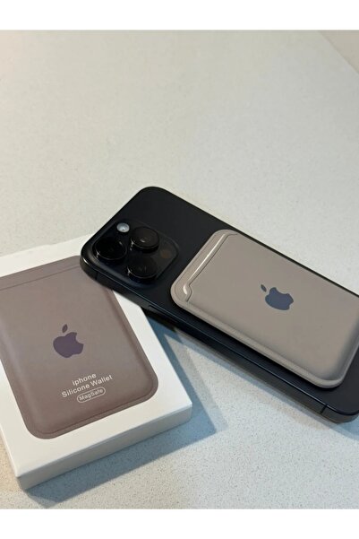 L'eDoren Apple Iphone Uyumlu Telefon Arkası Magsafe Silikon Cüzdan Kartlık İo...