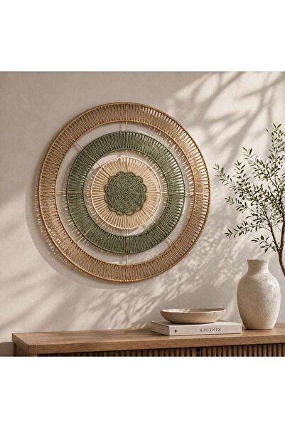 PAN HOME Makuri Metal Wall Decor Dia 89cm - Natural