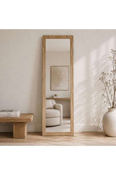 PAN HOME Preystin Cheval Floor Mirror 40x150cm - Natural