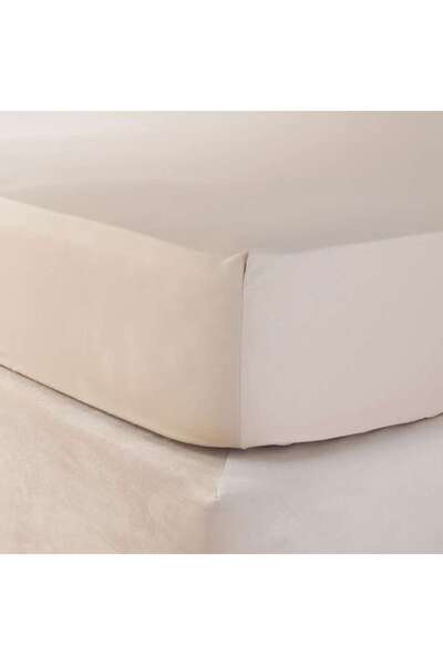 PAN HOME Eminence Living 3-piece Queen Fitted Sheet Set 160x200+33cm - Beige
