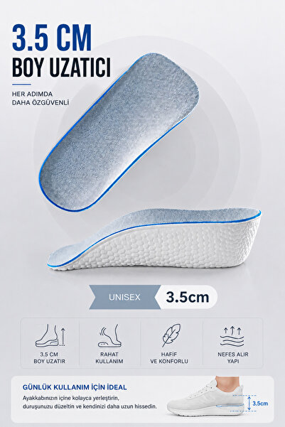 kırmed Ortopedik 3,5cm boy uzatıcı köpük tabanlık (35/41)