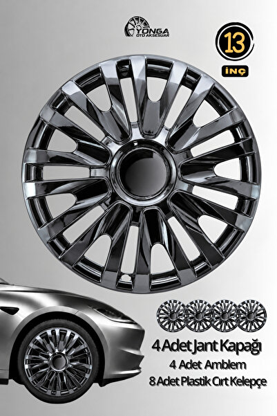 YONGA OTO AKSESUAR HYUNDAİ ACCENT YUMURTA KASA Jant Kapağı 13 İnç Kırılmaz 4'...