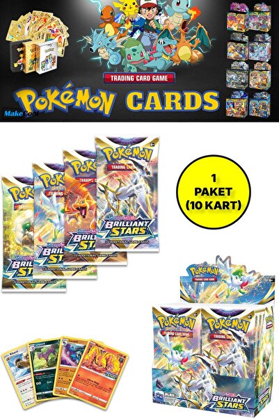 TOYFEST Unlicensed Pokemon Game Card Tcg Sword&Shield Brilliant Stars Booster...