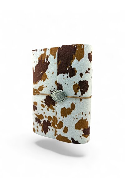 rawlab Cow Print A5 Defter Kılıfı & Organizer – Unisex Notebook Koruyucu Kılıf