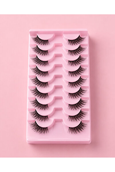 kirpikcinizz 10 çift yarım cat eye kirpik
