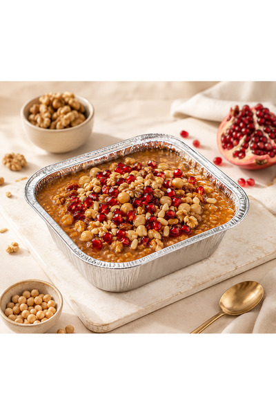Ambalaj Evi Aluminum Rice Pudding Container 100 Pieces Ashura Bowl Aluminum 100 Pieces