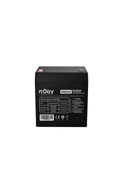 nJoy GP05122F baterie 12 V VRLA AGM 5 Ah pentru sisteme UPS/de rezervă