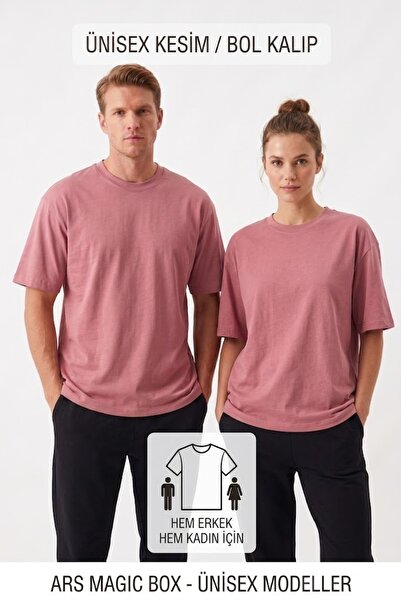 Ars Magic Box Unisex supradimensionat tricou Somon