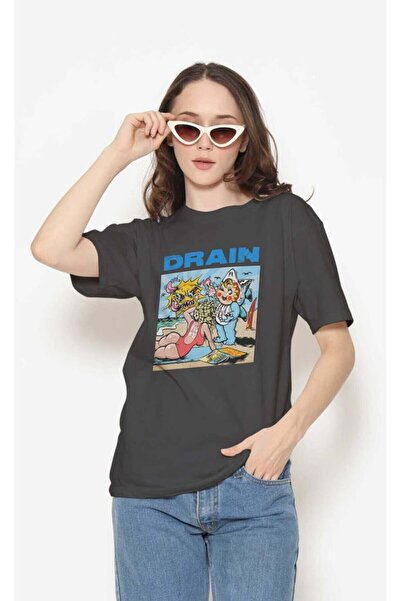 buzagi tasarım ürünleri Drain Regular Mold Black Unisex T-Shirt