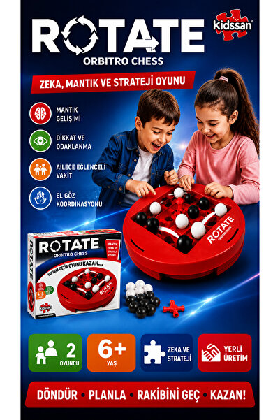 kidssan games Kidssan Rotate Orbitro Chess Akıl ve Zeka Oyunu Oyuncak 2 Oyunc...