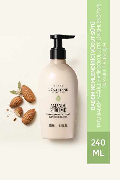 L'Occitane Badem Nemlendirici Vücut Sütü, Tüm Cilt Tipleri için, Tatlı Badem ...
