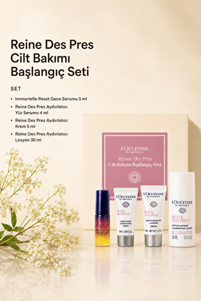 L'Occitane Reine Des Pres Cilt Bakımı Başlangıç Seti, Aydınlatıcı, 4'lü Set