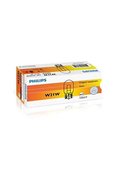 Philips Халогенна автомобилна крушка Vision W21W 21W 12V 12065CP