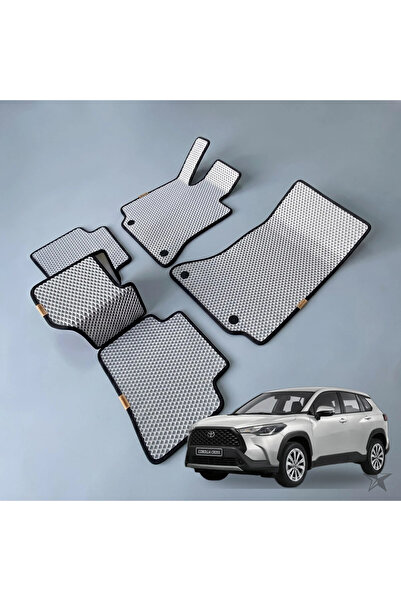 CARMAT Toyota Corolla Cross 2022+ Oto Paspas - Elmas Doku Havuzlu EVA Takım