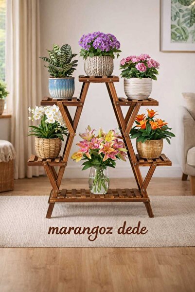 MarangozDede Ahşap Çiçeklik Standı
