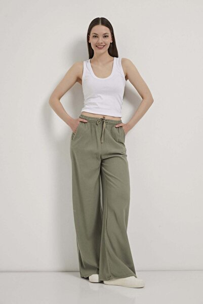 Arma Life Armalife 5559 wide women's trousers with elastic waist and pockets