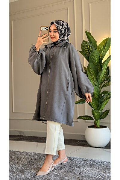Suede Style 6349 - Căciulă lungă, elegantă și confortabilă, cu buzunar cu fer...