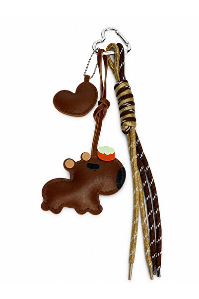 JUST WOMAN Croissant Capybara Heart Balloon Dog Figured Imported Bag Charm