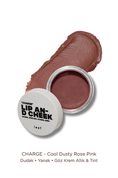 Leef Lip & Cheek Balm Charge | Dusty Rose Dudak & Yanak Balmı | Krem Allık & ...