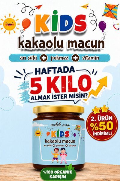 Melek Ana kilo almak kilo-aldırıcı İştah açıcı arı sütü Bal vitamin kakao vit...