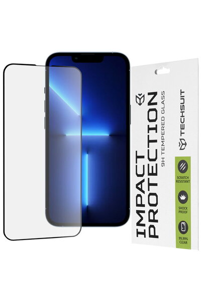 Techsuit Folie pentru iPhone 13 Pro Max / 14 Plus - 111D Full Cover / Full Gl...