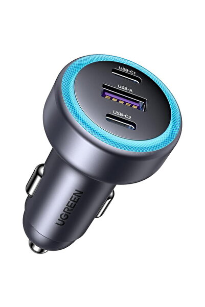 Ugreen 1xUSB-A + 2x USB-C 30W Negru
